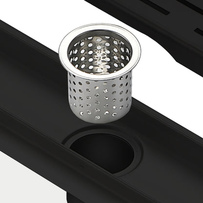 Kube 48″ Black Stainless Steel Pixel Grate