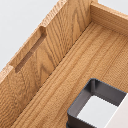 Bliss 24" Fluted Oakwood Single Sink Wall Mount Vanity - Restock ETA Late Oct