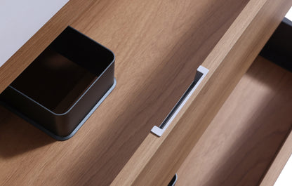 Bliss 40" Honey Oak Wall Mount Modern Bathroom Vanity - Restock ETA Late Oct