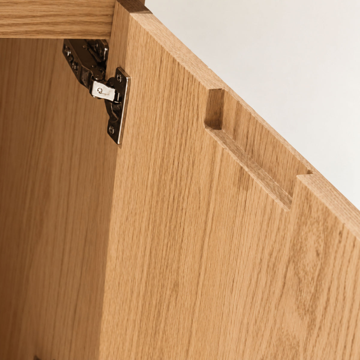 Bliss 60" Fluted Oakwood Double Sink Wall Mount Vanity - Restock ETA Late Oct