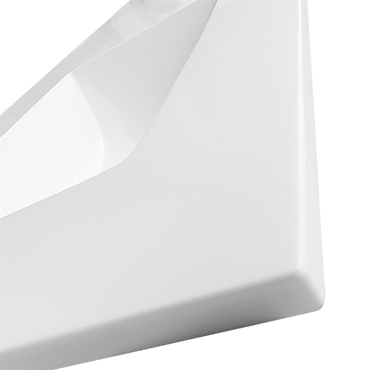 60'' x 22'' KubeBath White Quartz Counter-Top W/ Double Under-Mount Sink