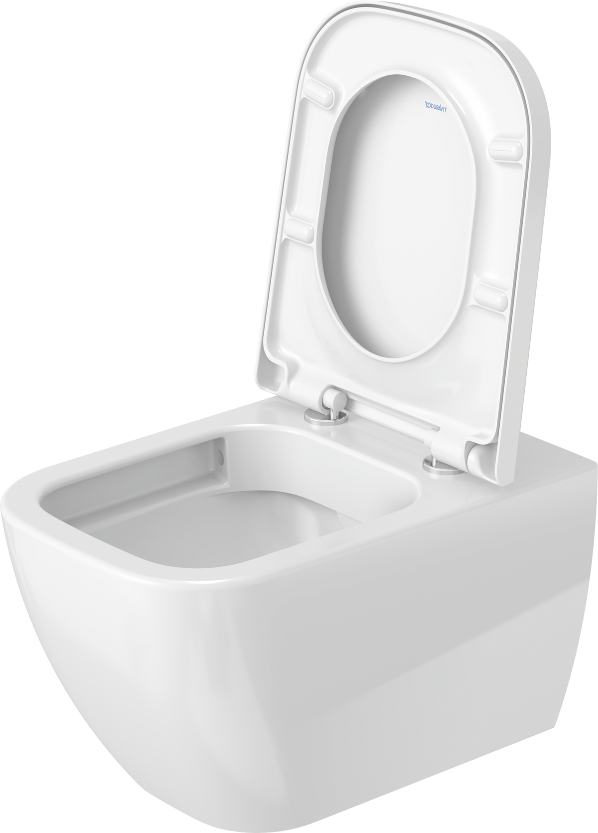 Duravit HAPPY Wall-Mounted Toilet Bowl w/ Soft Close Seat and Cover White