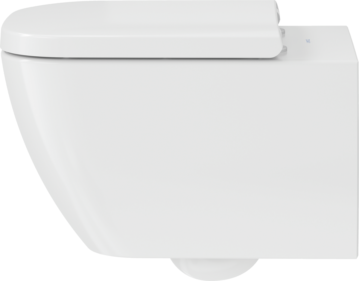 Duravit HAPPY Wall-Mounted Toilet Bowl w/ Soft Close Seat and Cover White