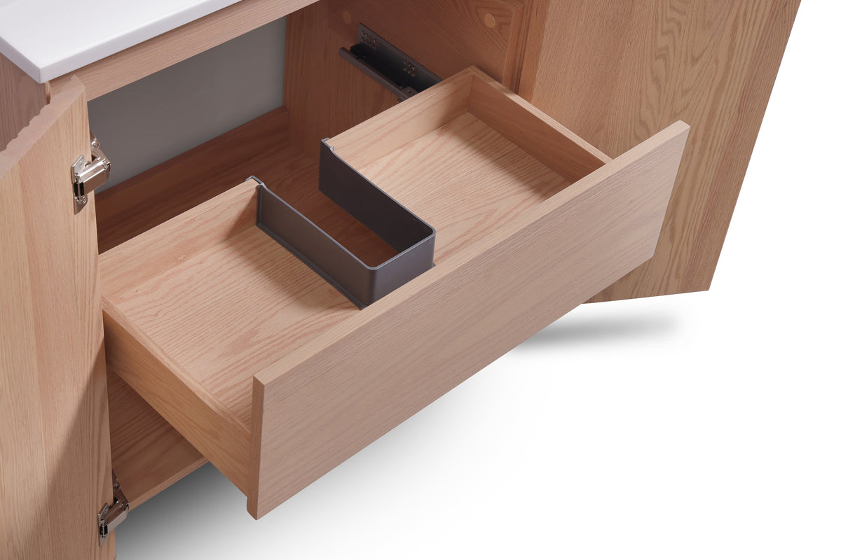 24'' Fiore Free Standing Bathroom Vanity - OAKWOOD - Restock ETA Mid Dec