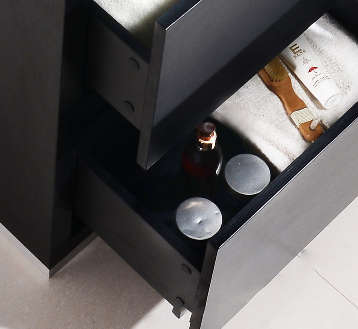 Bliss 24" Black Floor Mount Modern Bathroom Vanity - Restock ETA Late Oct