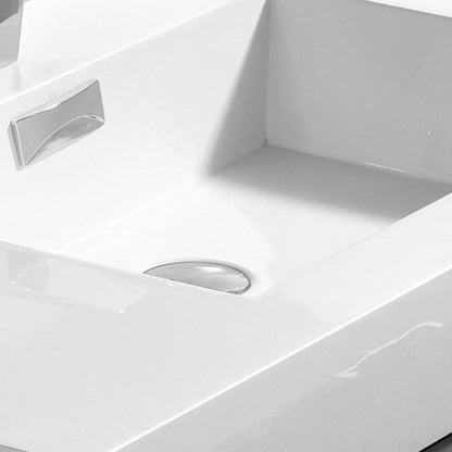 Bliss 24" Floor-Mount Modern Bathroom Vanity - Vulcan Ash Grey
