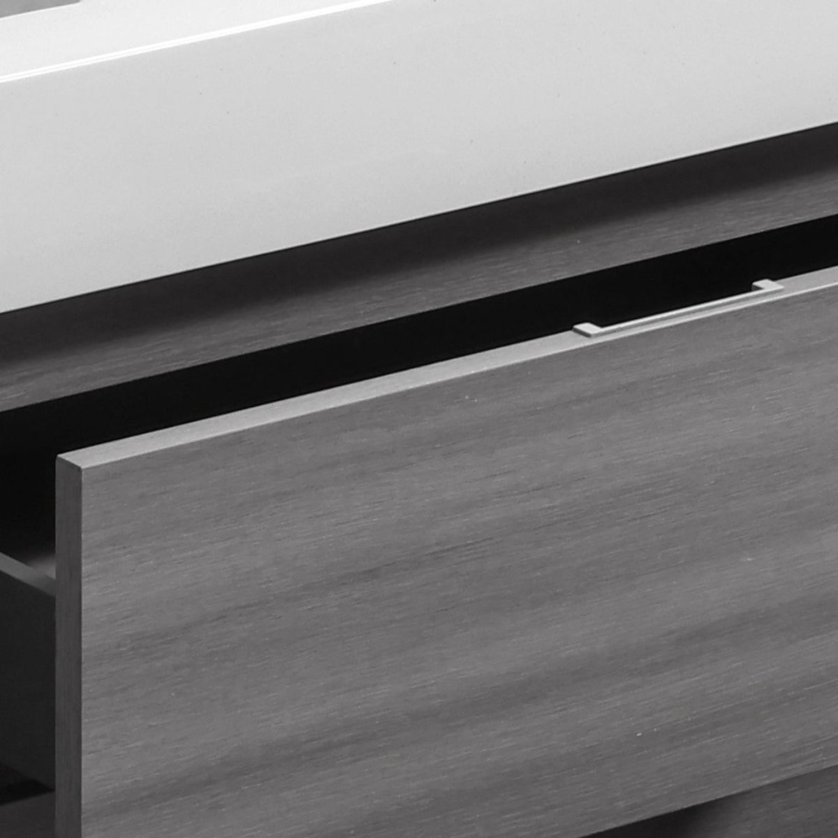 Bliss 36" Floor-Mount Modern Bathroom Vanity - Vulcan Ash Grey
