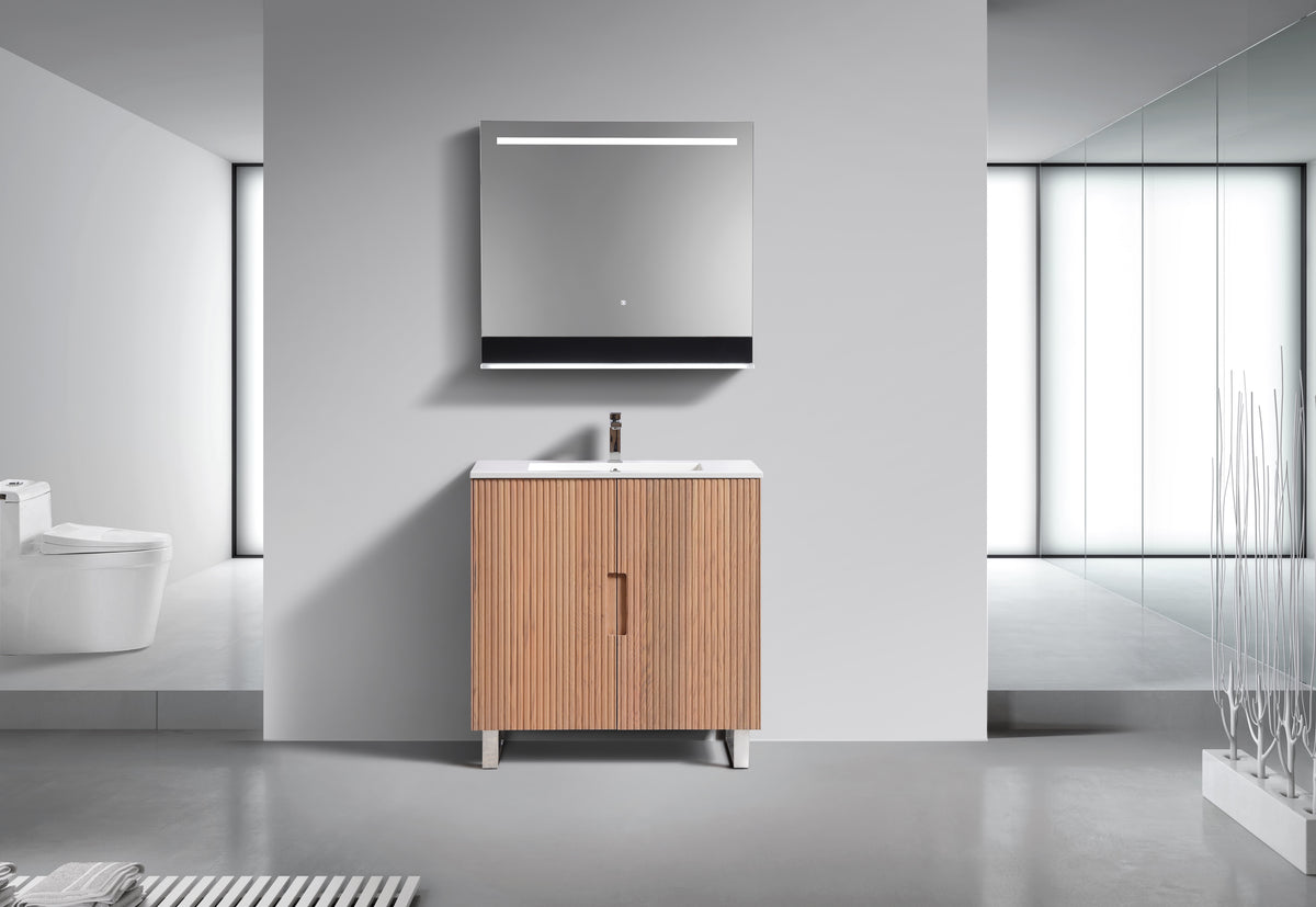 36'' Fiore Free Standing Bathroom Vanity - OAKWOOD - Restock ETA End of Nov