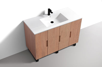 48'' Fiore Single Sink Free Standing Bathroom Vanity - OAKWOOD