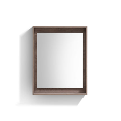 Bliss 24" Butternut Wood Wall Mount Modern Bathroom Vanity