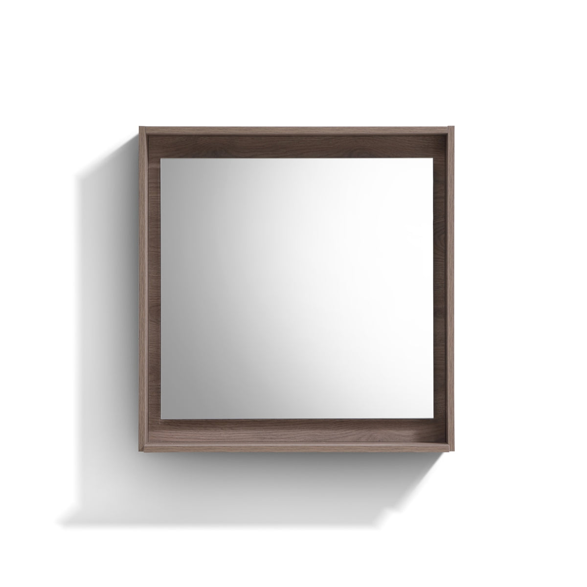 30" Wide Mirror w/ Shelf Butternut
