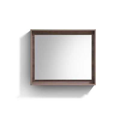 Bliss 36" Butternut Wood Wall Mount Modern Bathroom Vanity