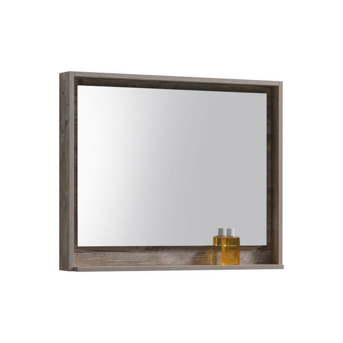 Bliss 36" Nature Wood Wall-Mount Modern Bathroom Vanity