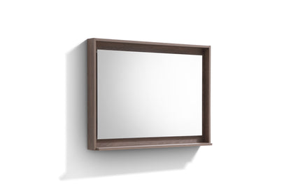 Bliss 40" Butternut Wood Wall Mount Modern Bathroom Vanity
