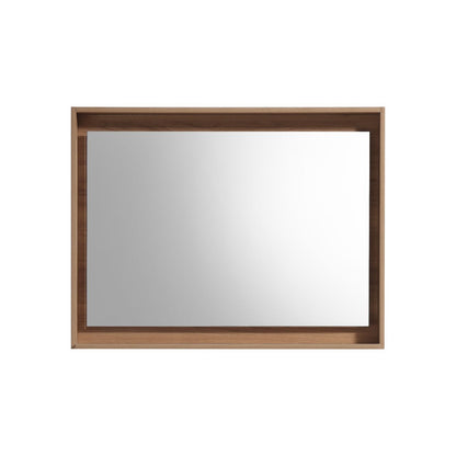 40" Wide Mirror w/ Shelf Honey Oak
