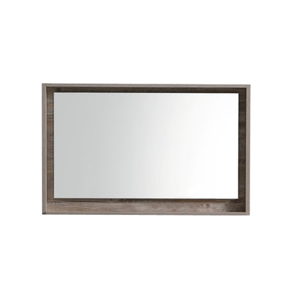 Bliss 40" Nature Wood Wall Mount Modern Bathroom Vanity