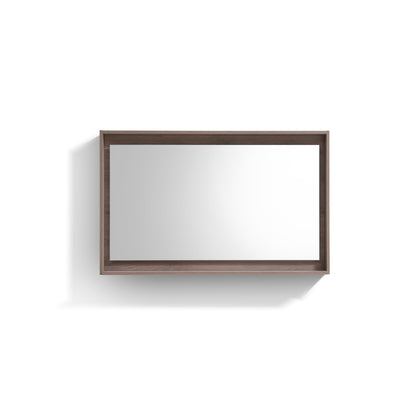 Bliss 48" Butternut Wood Wall Mount  Single Sink Modern Bathroom Vanity