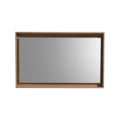 Bliss 48" Honey Oak Wall Mount  Single Sink Modern Bathroom Vanity