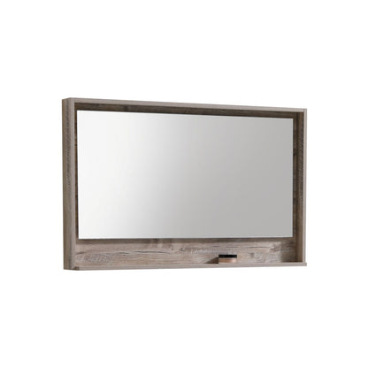 Bliss 48" Nature Wood Wall Mount Single Sink Modern Bathroom Vanity