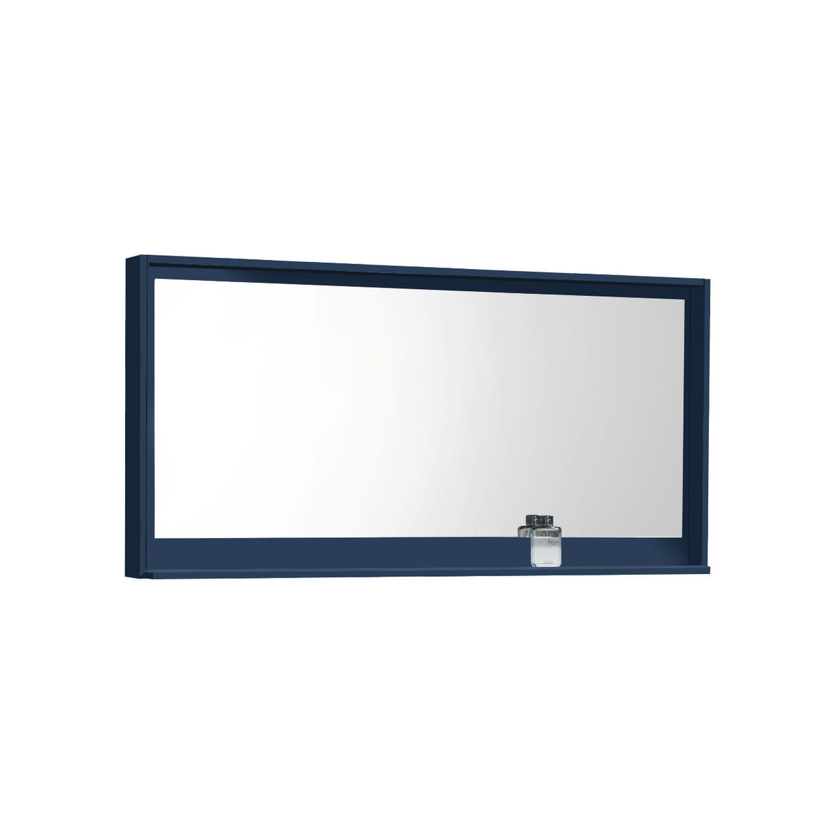 Bliss 60" Navy Blue Wall-Mount Single Sink Bathroom Vanity