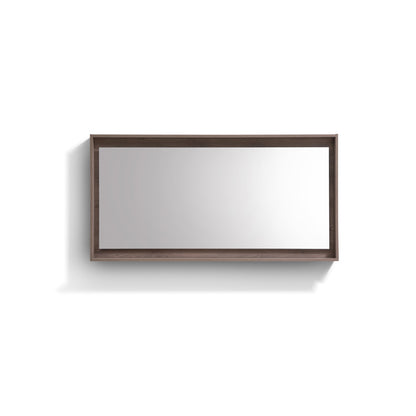 80" Wide Mirror w/ Shelf Butternut