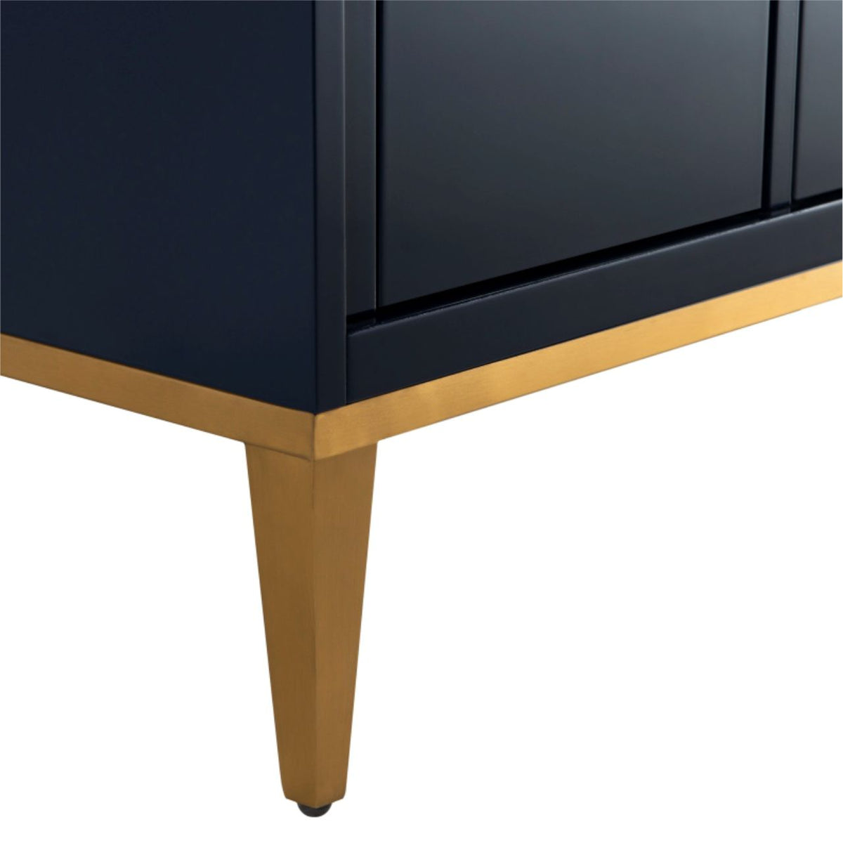 Divani 60" Navy Blue Double Sink Bathroom Vanity with Quartz Countertop