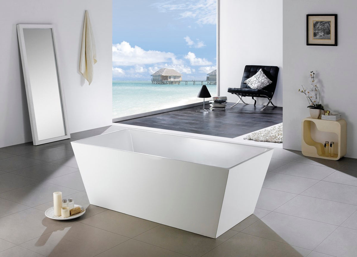 63'' Kube SQUADRA Free Standing Bathtub
