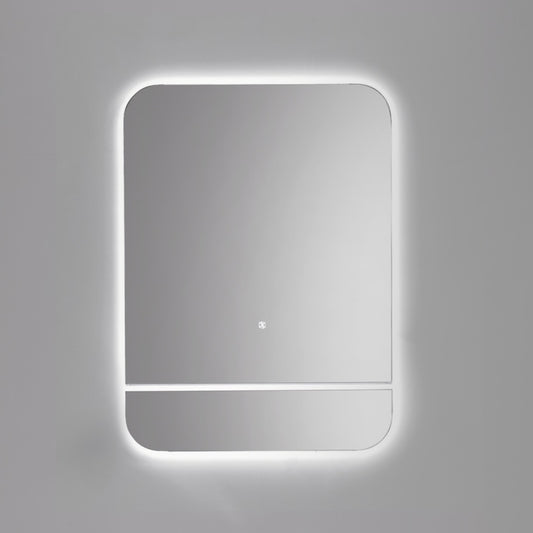 Kubebath Lumino 24'' LED Mirror with LED Acrylic Shelf w/ Anti-Fog
