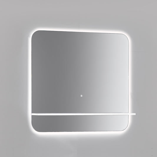 Kubebath Lumino 36'' LED Mirror with LED Acrylic Shelf w/ Anti-Fog
