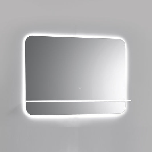 Kubebath Lumino 48'' LED Mirror with LED Acrylic Shelf w/ Anti-Fog