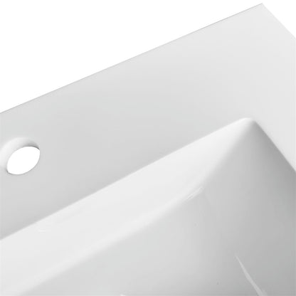 Eiffel 24" High Gloss White Vanity with Quartz Countertop