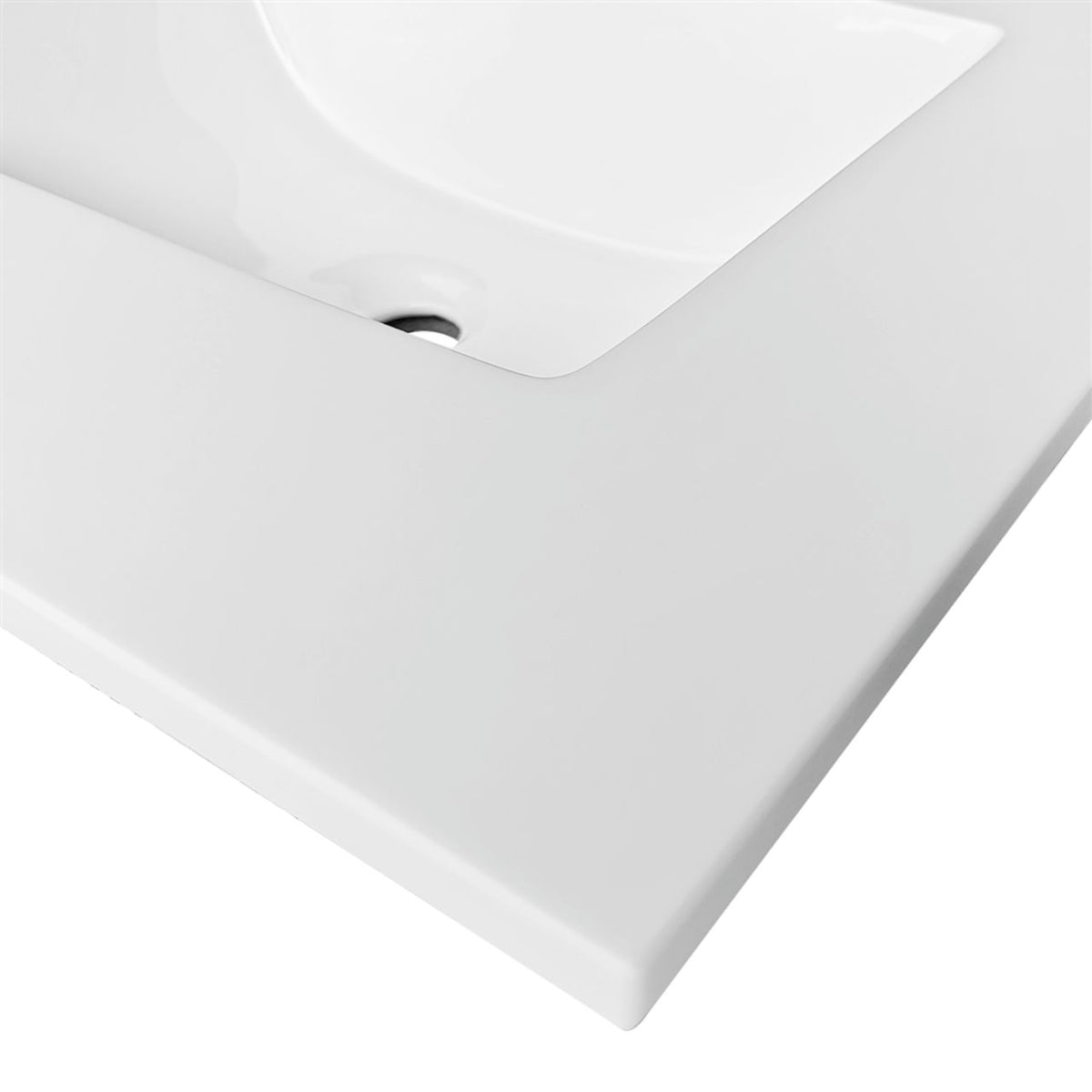 Eiffel 24" High Gloss White Vanity with Quartz Countertop