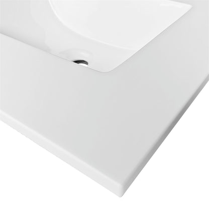Eiffel 24" High Gloss White Vanity with Quartz Countertop