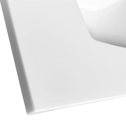 Eiffel 30'' High Gloss White Vanity W/ Quartz Counter Top