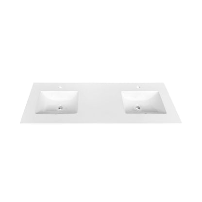 72'' KubeBath Dolce Double Sink Gloss White Modern Bathroom Vanity with White Quartz Counter-Top - Restock ETA Mid of Nov