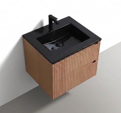 Kubebath Fiore 24'' Oakwood Wall Mount Vanity