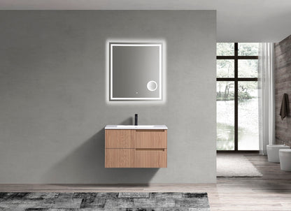 Kubebath Fiore 32'' Oakwood Wall Mount Vanity
