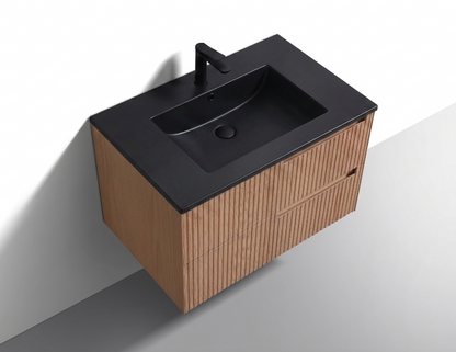 Kubebath Fiore 32'' Oakwood Wall Mount Vanity