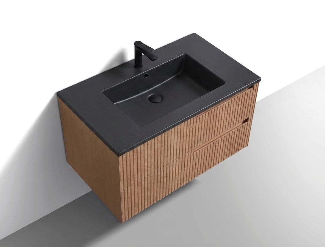 Kubebath Fiore 36'' Oakwood Wall Mount Vanity