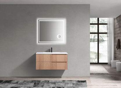 Kubebath Fiore 40'' Oakwood Wall Mount Vanity