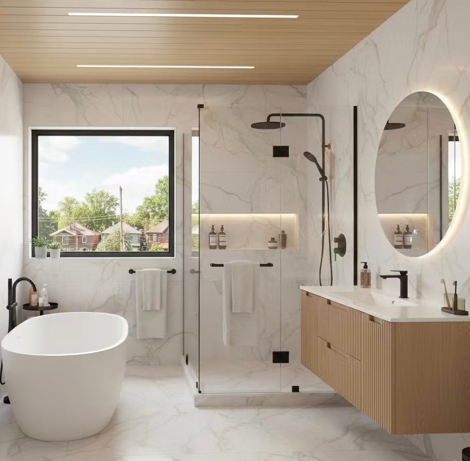 Kubebath Fiore 48'' Oakwood Single Sink Wall Mount Vanity