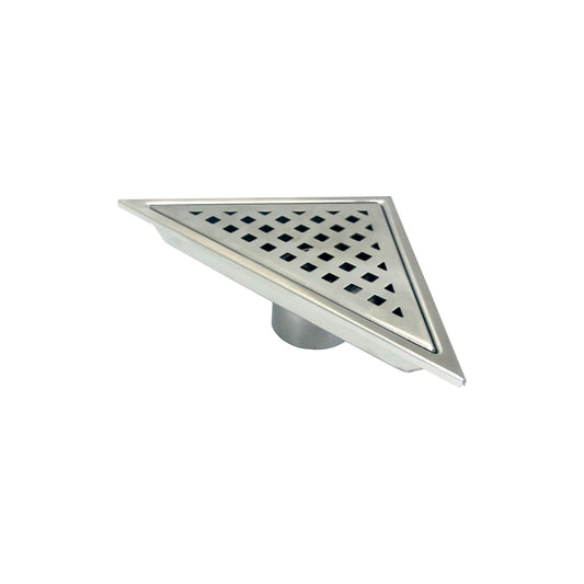 Kube 6.5" Triangle Stainless Steel Pixel Grate Chrome