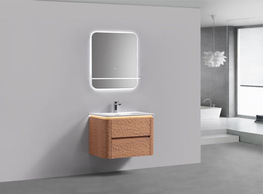 32'' Lumi Modern Wall Mount Bathroom Vanity - OAKWOOD