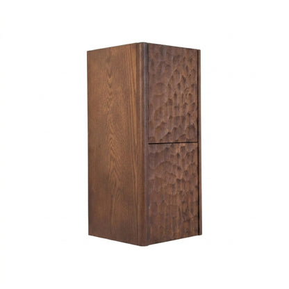 Lumi Bathroom Side Cabinet w/ 2 Storage Areas - Weathered Wood - Restock ETA End of Nov