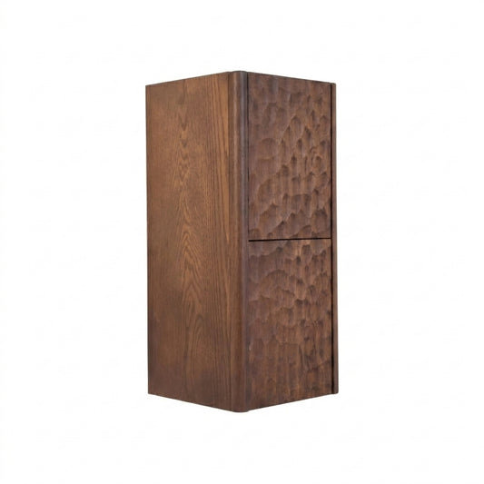 Lumi Bathroom Side Cabinet w/ 2 Storage Areas - Weathered Wood - Restock ETA End of Nov
