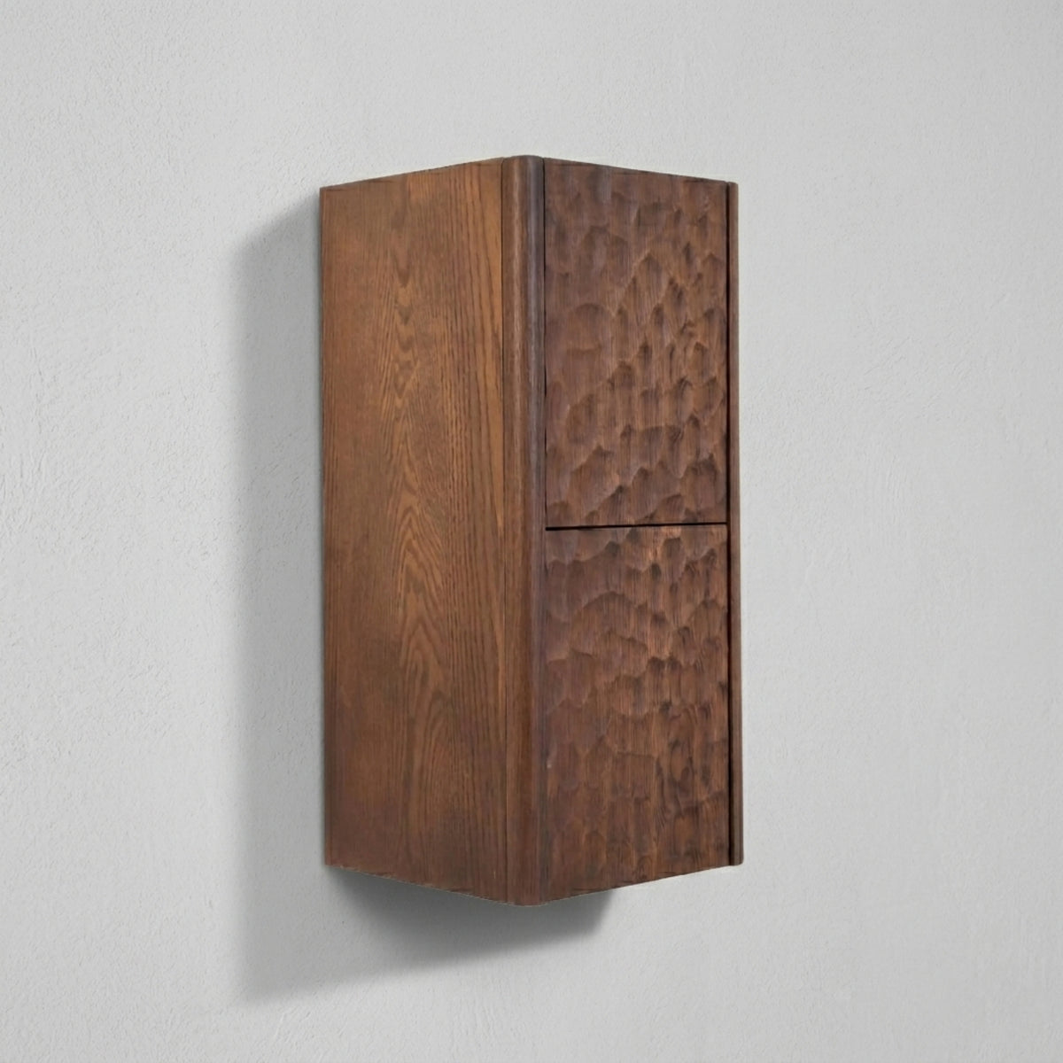 Lumi Bathroom Side Cabinet w/ 2 Storage Areas - Weathered Wood - Restock ETA End of Nov