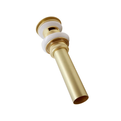 Aqua Kubo by KubeBath Single Lever Bathroom Vanity Faucet Brushed Gold