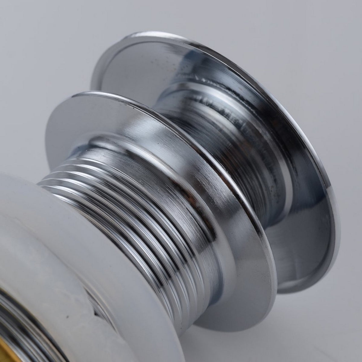 Kubebath Solid Brass Construction Pop-Up Drain Chrome Finish No Overflow