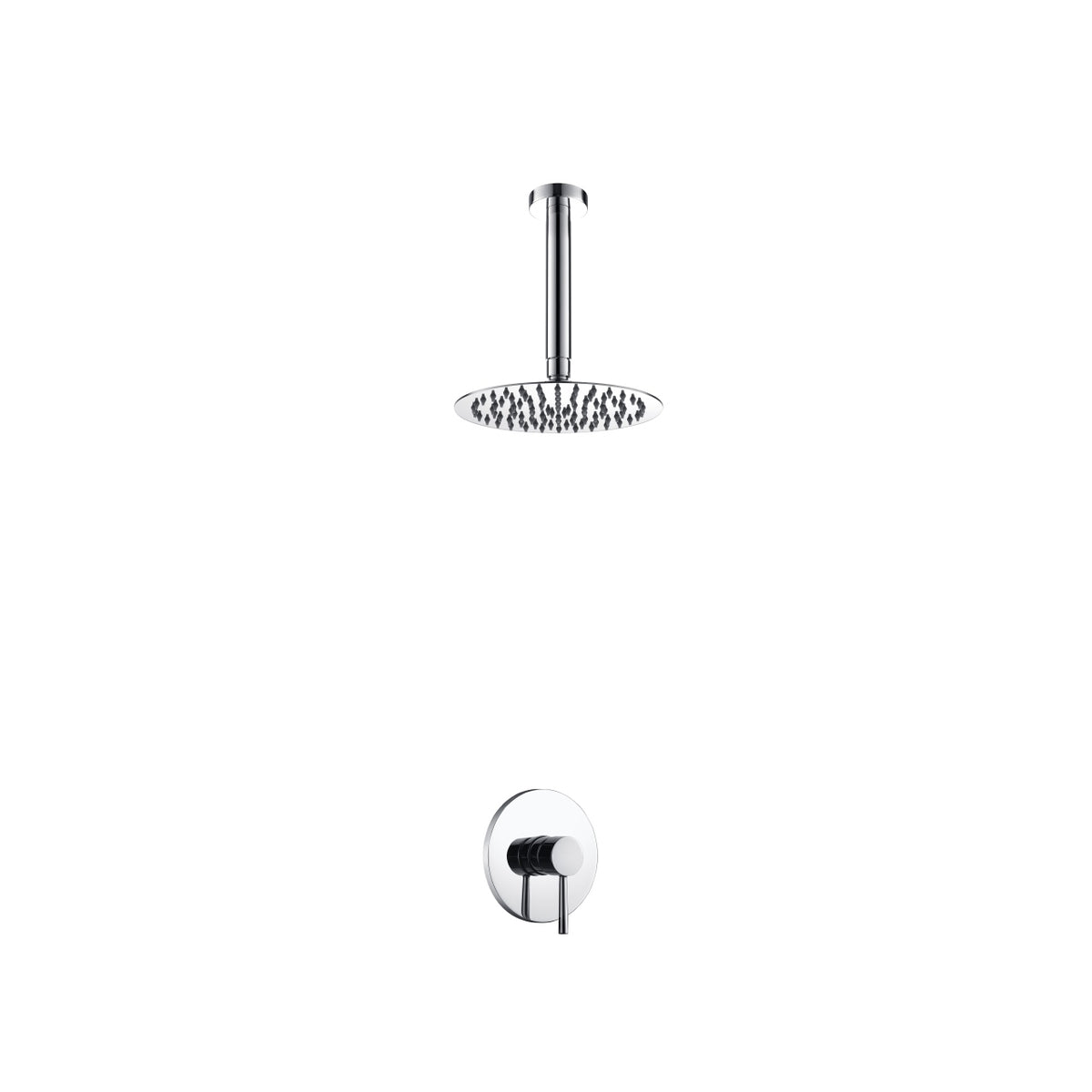 Aqua Rondo Shower Set w/ Ceiling Mount 8" Rain Shower Head
