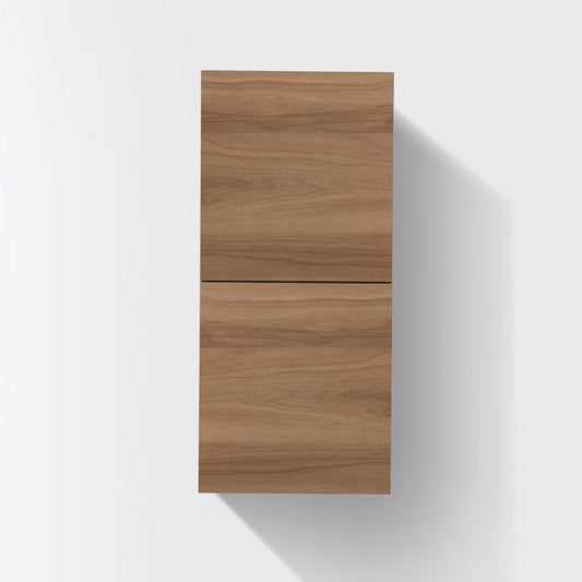 Bathroom Honey Oak Linen Side Cabinet w/ 2 Storage Areas